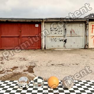 HDR Panorama 360° of Background Street Buildings